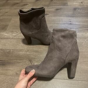 Sam Edelman Sia Ankle Boot Flint Grey Suede 10 NWOB